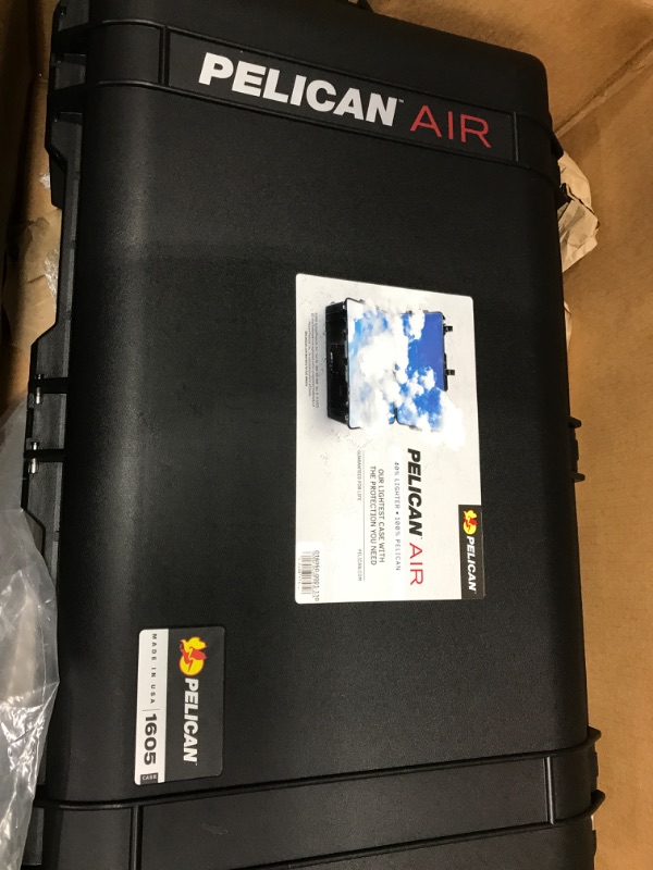 Photo 2 of Pelican Air 1605 Case With Foam (2020 Edition With Push Button Latches) - Black ()