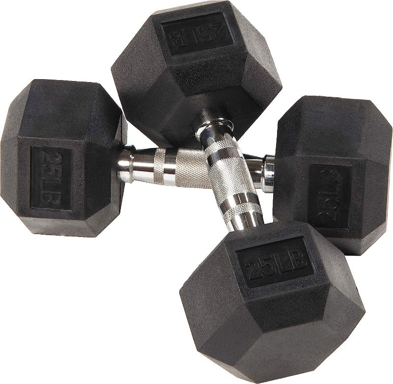 Photo 1 of Balancefrom Rubber Encased Hex Dumbbell in Pairs
