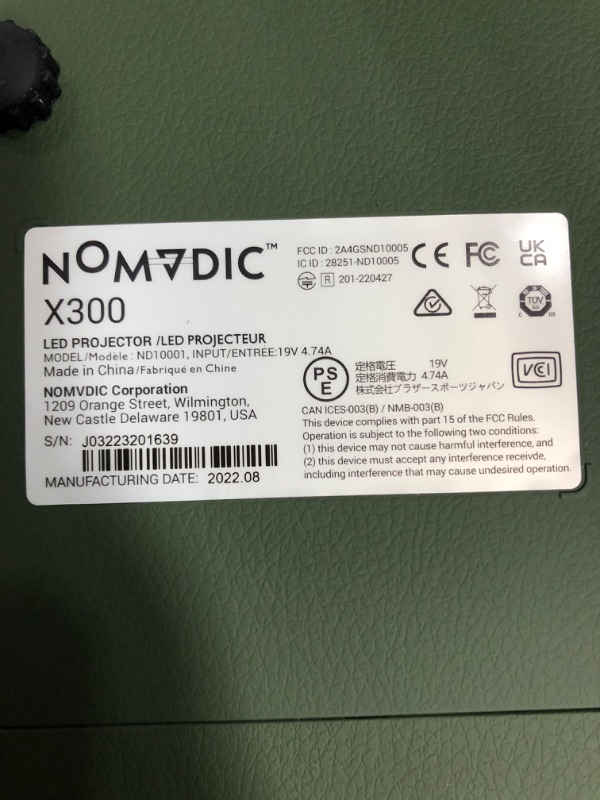 Photo 4 of NOMVDIC X300 Smart Portable Projector,16W Harman Kardon Speakers, 