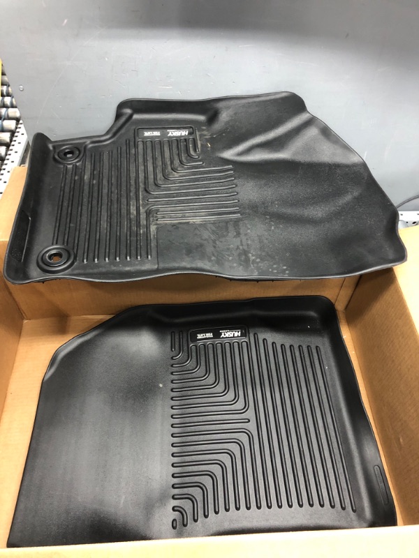 Photo 2 of Husky Liners Weatherbeater Series | Front & 2nd Seat Floor Liners - Black | 95751 | Fits 2020-2022 Toyota Corolla Sedan 3 Pcs