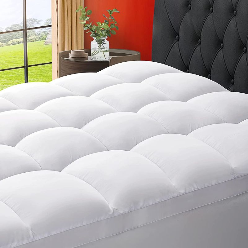 Photo 1 of 
SOPAT Mattress Topper Queen Size Extra Thick Mattress Pad Plush Top 8-21" Deep Pocket Soft Down Alternative Fill Mattress Protector Pillow Top Mattress...