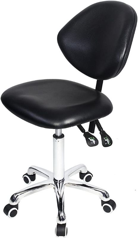 Photo 1 of *Grace & Grace Professional Office Series Height Adjustable with Ergonomic Tilting Backrest for Drafting,Computer,Studio,Workshop,Lab, Counter, Home Office (Classic, Black)
