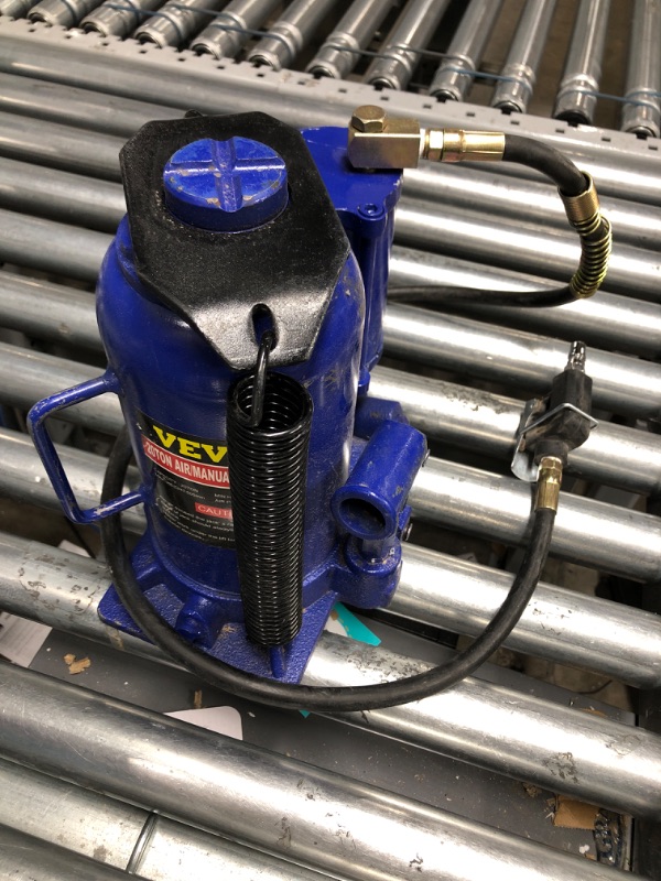 Photo 3 of Mophorn Air Hydraulic Bottle Jack 20 Ton Bottle Jack Blue Air Jack Heavy Duty Auto Truck Repair Lift