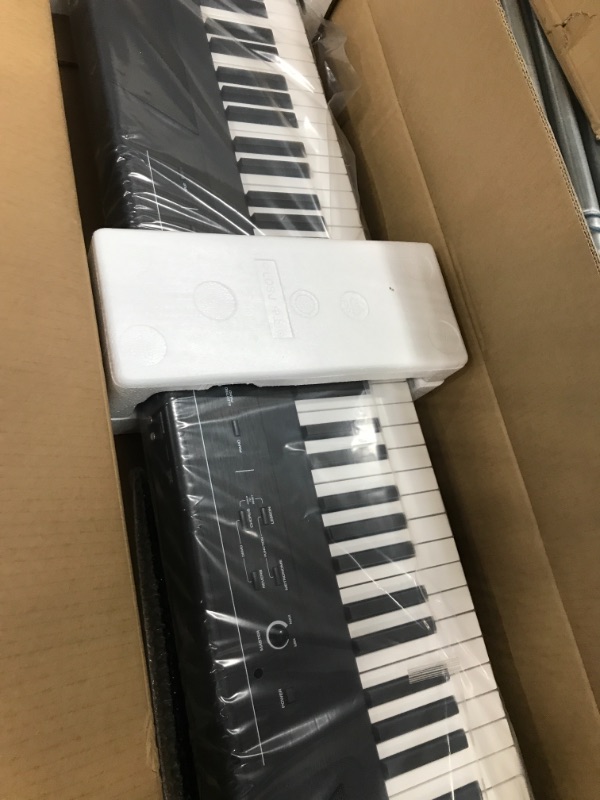 Photo 2 of Alesis Recital – 88 Key Digital Piano Keyboard with Semi Weighted Keys, 2x20W Speakers, 5 Voices, Split, Layer and Lesson Mode, FX and Piano Lessons Recital Piano Only