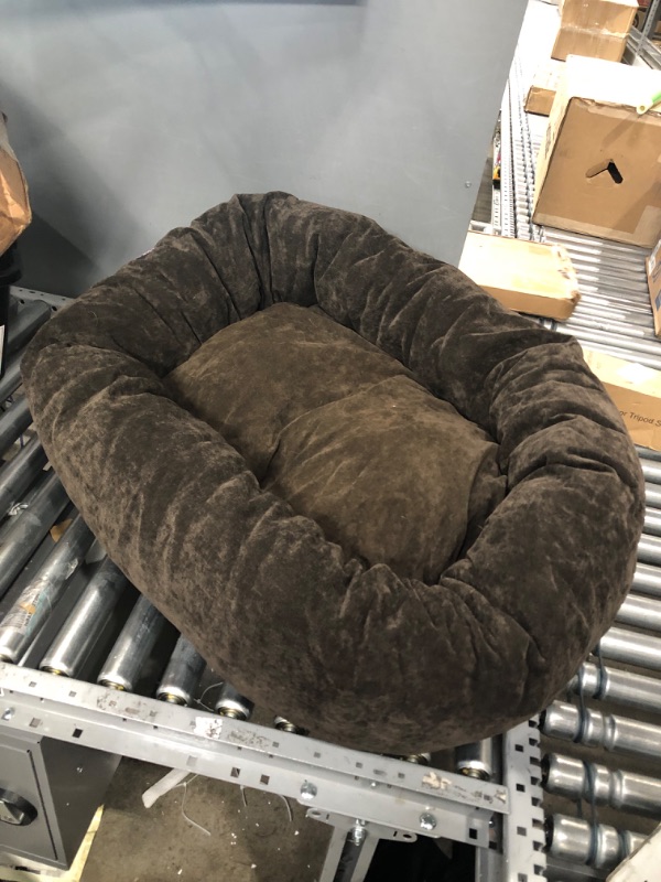 Photo 2 of 40 inch Navy Villa Collection Micro Velvet Bagel Dog Bed By Majestic Pet Products Navy 40 in