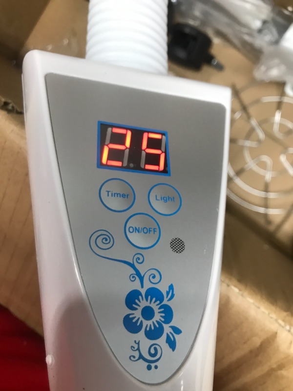 Photo 1 of *** POWERS ON *** Infrared-Light-Red-Heat-lamp - 275W Near Red Infrared Heat Lamp for Relieve Joint Pain and Muscle Aches for Body Standing Heat Lamp White