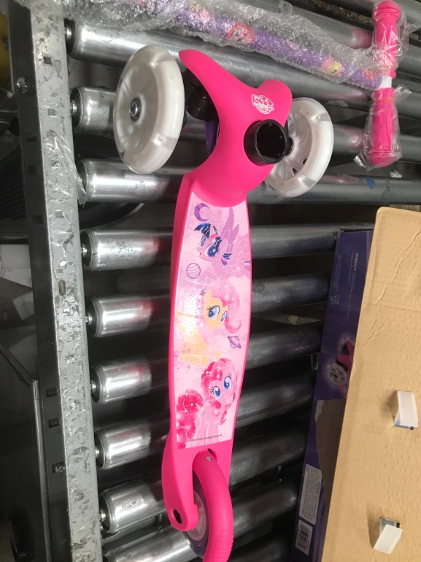 Photo 2 of Self Balancing Kick Scooter - Extra Wide Deck, 3 Wheel Platform, Foot Activated Brake, 75 Lbs Limit, Kids & Toddlers, Girls Or Boys, Ages 3 and Up My Little Pony