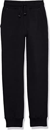 Photo 1 of Amazon Essentials Boys and Toddlers' Fleece Jogger Sweatpants, BLACK X-Large