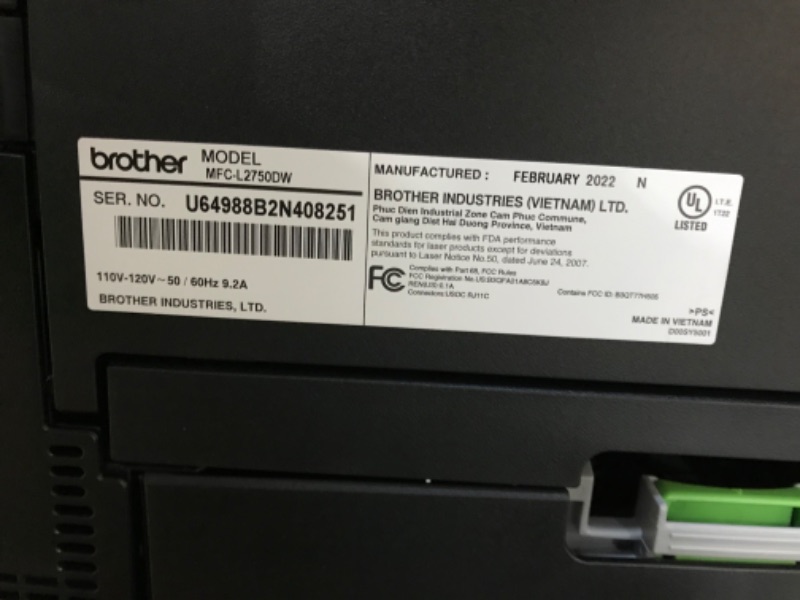 Photo 4 of Brother MFC-L2750DW Monochrome Laser Printer All-In-One with Wireless, Network Ready and USB, Refresh Subscription Eligible