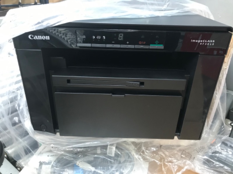 Photo 5 of **SEE NOTES** Canon imageCLASS MF3010 VP Wired Monochrome Laser Printer with Scanner, USB Cable Included, Black