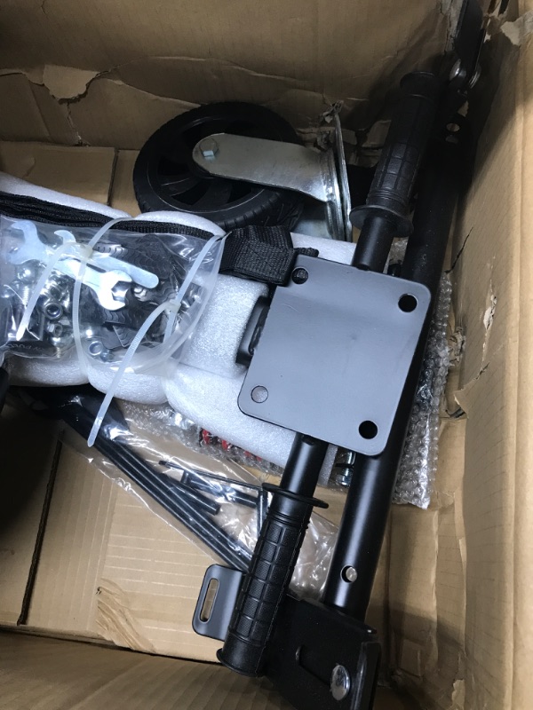 Photo 2 of FLYTRAKS K2 Hoverboard Go Kart with Rear Shock Absorption, Hoverboard Seat Attachment Accessory for 6.5" 8" 10" Hover Board, Adjustable Frame Length & Off-Road Rubber Wheel Black-k2