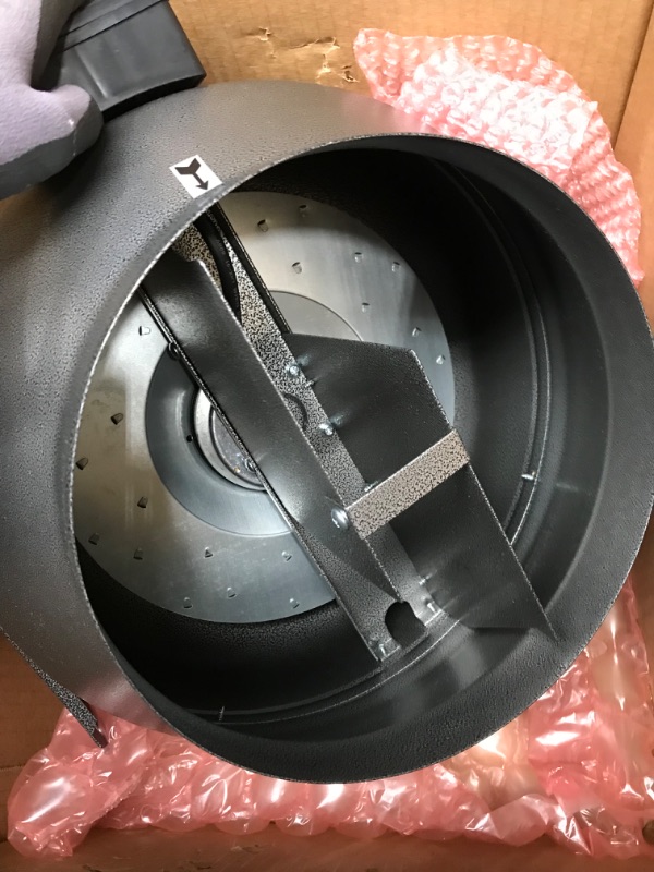 Photo 2 of 10-inch 754 CFM Centrifugal Inline Duct Fan with Variable Speed Controller for Indoor Garden Ventilation 10 inch