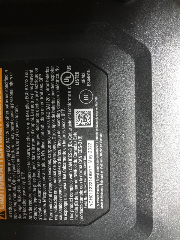 Photo 1 of EGO POWER+ 56V Lithium-ion 650CFM Variable-Speed Turbo Cordless Leaf Blower with 15-Inch POWERLOAD Carbon Fiber Split Shaft String Trimmer 4.0Ah Battery and Charger Included