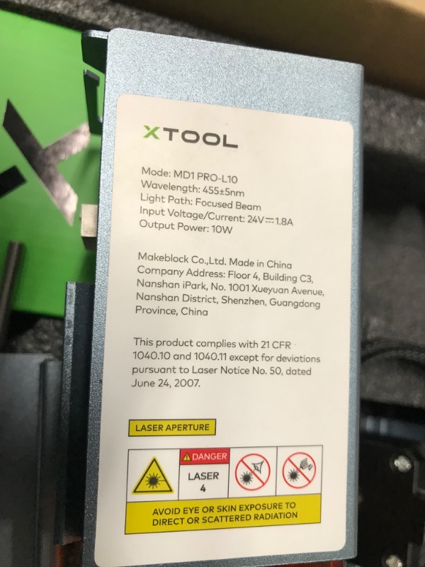 Photo 3 of XTool D1 Pro 20w Laser Engraver with RA2 Pro Rotary 120W DIY Higher Accuracy Laser Cutter and Engraver Machine for Wood and Metal Paper Acrylic
