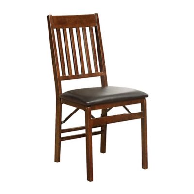 Photo 1 of ***PARTS ONLY*** Mission Back Wood Folding Chair Brown Walnut
