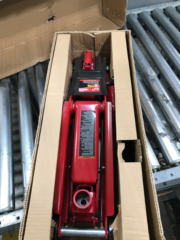 Photo 2 of BIG RED T83006 Torin Hydraulic Trolley Service/Floor Jack with Extra Saddle (Fits: SUVs and Extended Height Trucks): 3 Ton (6,000 lb) Capacity, Red