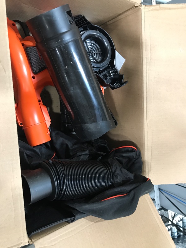 Photo 2 of ** USED** BLACK+DECKER Electric Leaf Blower, Leaf Vacuum and Mulcher 3 in 1, 250 mph Airflow 