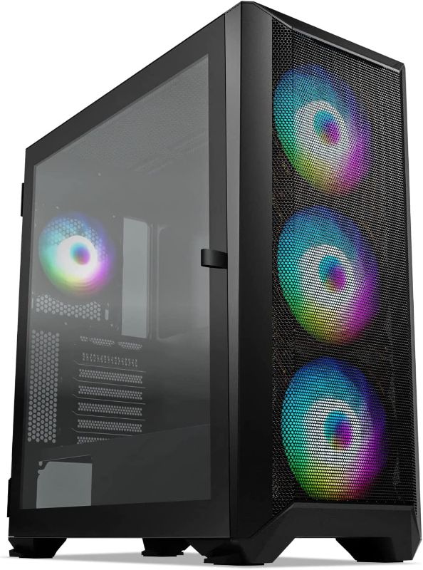 Photo 1 of Mid-Tower Gaming PC Case, DARKROCK Baikal ATX Case Top 360mm Radiator Support, Mesh Front & Tempered Glass Side Panel, Pre-Installed Front 3X 140mm &...
