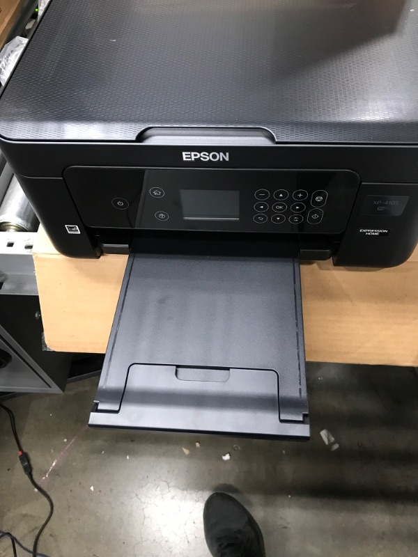 Photo 5 of Epson Expression Home XP-4105 Wireless All-in-One Color Inkjet Printer for Home Office, Black - Print Copy Scan - 2.4" Color LCD, 10.0 ipm, 5760 x 1440 dpi, Auto 2-Sided Printing, Voice-Activated