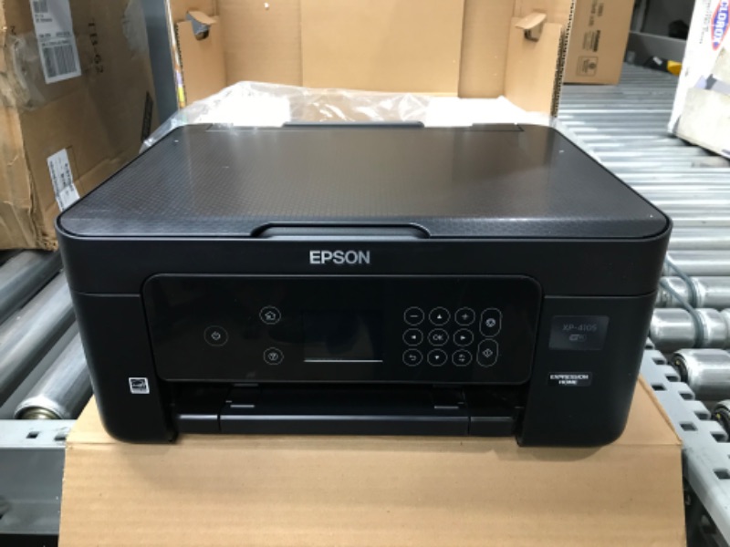 Photo 2 of Epson Expression Home XP-4105 Wireless All-in-One Color Inkjet Printer for Home Office, Black - Print Copy Scan - 2.4" Color LCD, 10.0 ipm, 5760 x 1440 dpi, Auto 2-Sided Printing, Voice-Activated