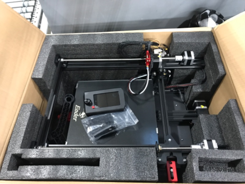 Photo 2 of Official Creality Ender 3 Max Neo 3D Printer Large Print Size 11.8x11.8x12.6in, Ender 3 Max Upgraded with CR Touch Auto Leveling Dual Z-Axis All-Metal Bowden Extruder 4.3'' Color Knob Screen 