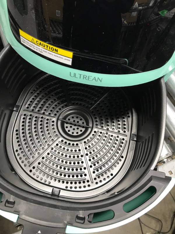 Photo 3 of ****PARTS****  **GIVES ERROR CODE****  Ultrean 5.8 Quart Air Fryer, Electric Hot Air Fryers Oilless Cooker with 10 Presets, Digital LCD Touch Screen, Nonstick Basket, 1700W, UL Listed (Green)