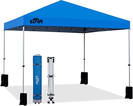 Photo 1 of *NOT exact stock photo, use for reference*
Ezlyft 10’x10’ Pop up Canopy Tent Patented Ez Set-up Canopy Instant Outdoor Canopy with Wheeled Carry Bag, Blue
