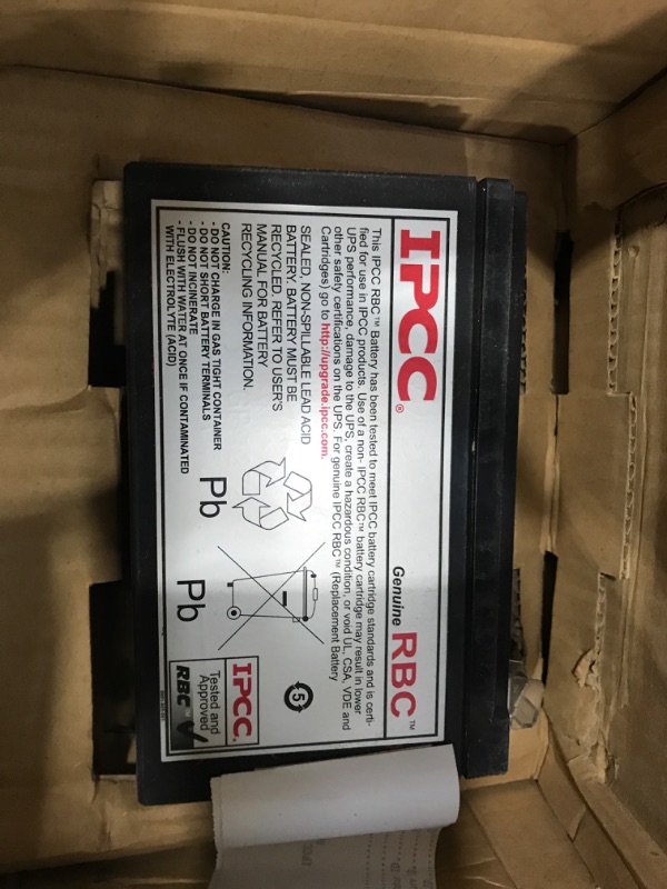 Photo 2 of APCRBC2, UPS Battery Replacement RBC2 for APC Battery Backup Back-UPS Models BE500R, BK300C, BK350, BK500 by IPCC