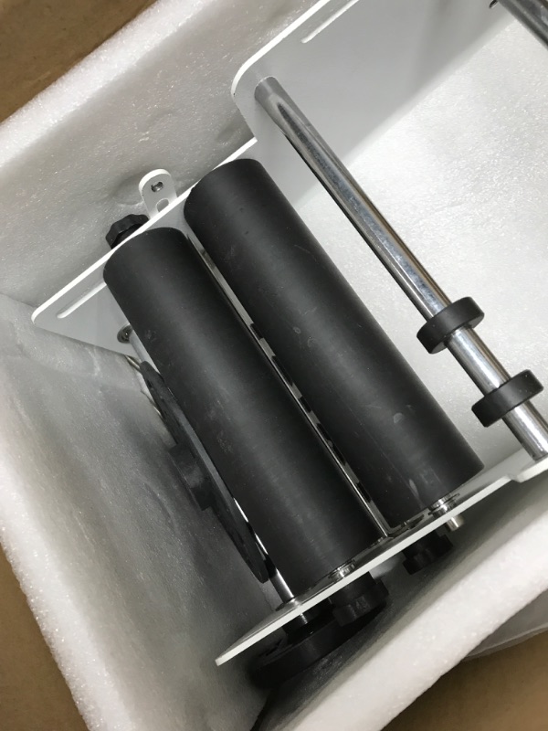 Photo 1 of Sumeve Manual Round Labeling Machine, Bottle Label Applicator for Round Bottles(White)