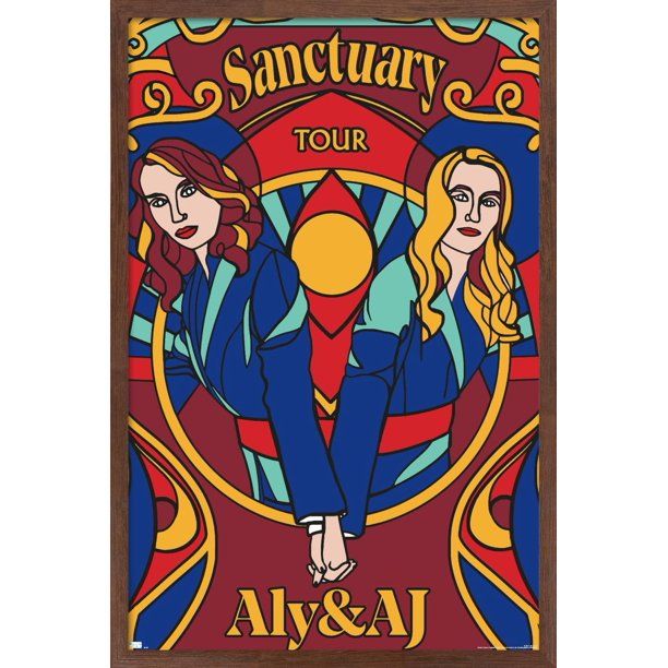 Photo 1 of Aly & AJ - Sanctuary Wall Poster FRAMED - BLACK 24 X 17