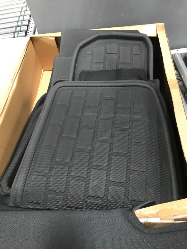 Photo 3 of BASENOR 7PCS Tesla Model S Floor Mats 3D Full Set Liners All-Weather Anti-Slip Waterproof Frunk & Trunk Mat Accessories for 2023 2022 2021 Model S Model S Set Mats