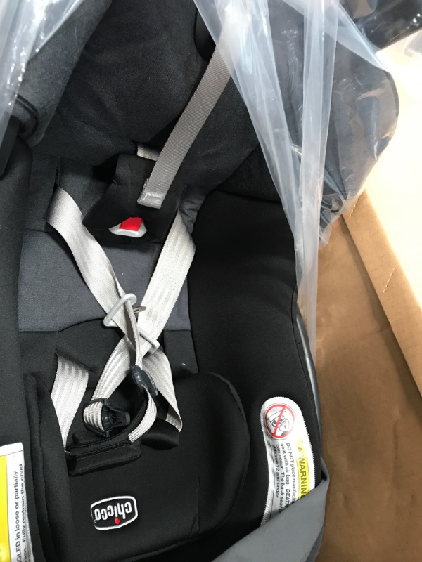 Photo 3 of Chicco KeyFit 35 Infant Car Seat - Onyx | Black Durable Woven Seat Pad Onyx