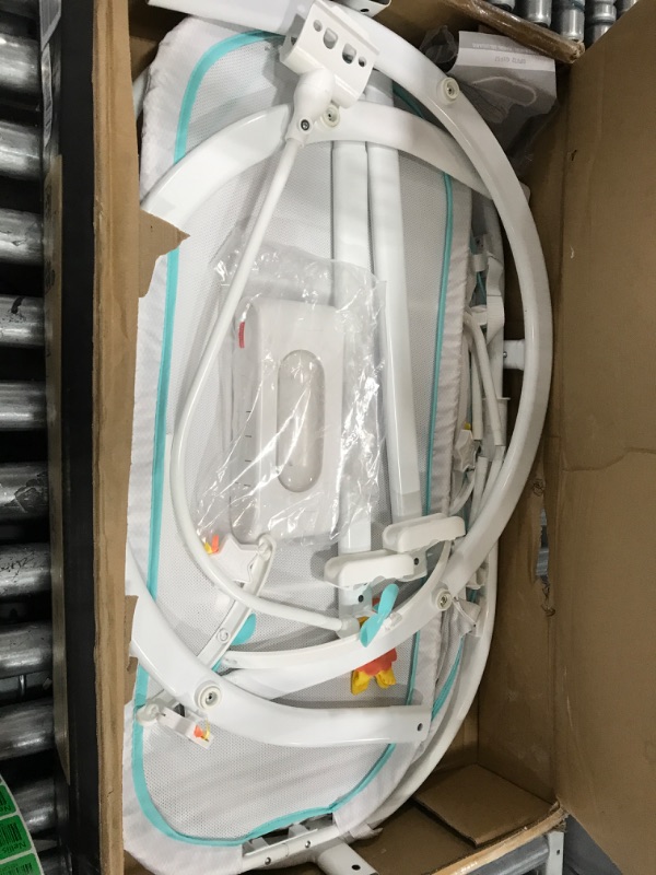 Photo 1 of Used *** Fisher-Price Soothing Motions Bassinet Windmill, Baby Cradle with sway Motion, Light Projection, Overhead Mobile, Vibrations and Music Windmill - Frustration Free Packaging