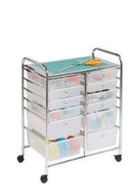 Photo 4 of **USED** Honey-Can-Do Rolling Storage Cart and Organizer with 12 Plastic Drawers 