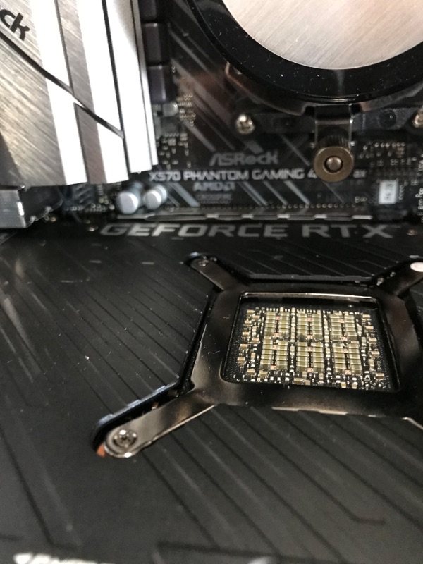 Photo 7 of PARTS ONLY NEEDS PROFESSIONAL REPAIR MISSING REAM (SEE NOTES)
Skytech Chronos Gaming PC Desktop – AMD Ryzen 7 5800X 3.8 GHz, RTX 3080, 1TB NVME Gen4 SSD, 16G DDR4 3200, 850W Gold PSU, 360mm AIO, AC Wi-Fi, Windows 10 Home 64-bit 5800X | 3080