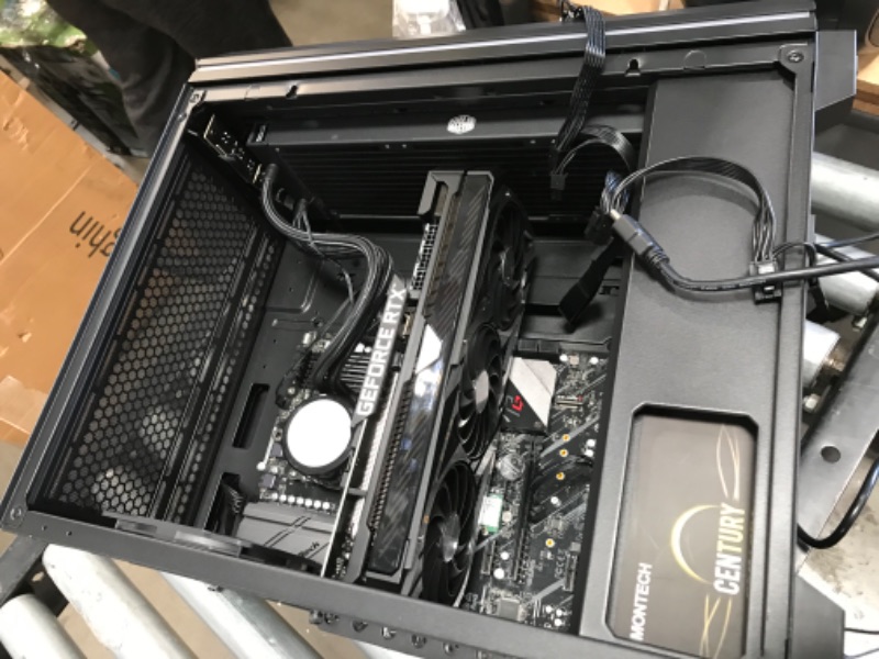 Photo 3 of PARTS ONLY NEEDS PROFESSIONAL REPAIR MISSING REAM (SEE NOTES)
Skytech Chronos Gaming PC Desktop – AMD Ryzen 7 5800X 3.8 GHz, RTX 3080, 1TB NVME Gen4 SSD, 16G DDR4 3200, 850W Gold PSU, 360mm AIO, AC Wi-Fi, Windows 10 Home 64-bit 5800X | 3080