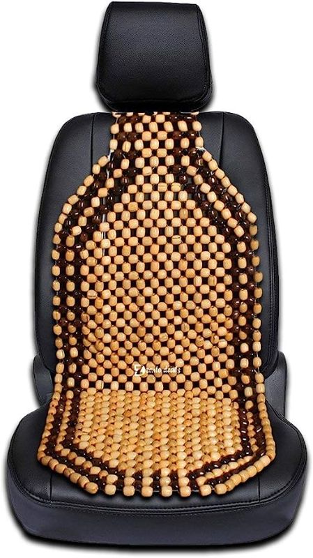 Photo 1 of  Wood Beaded Comfort Seat Cushion Seat Cover

