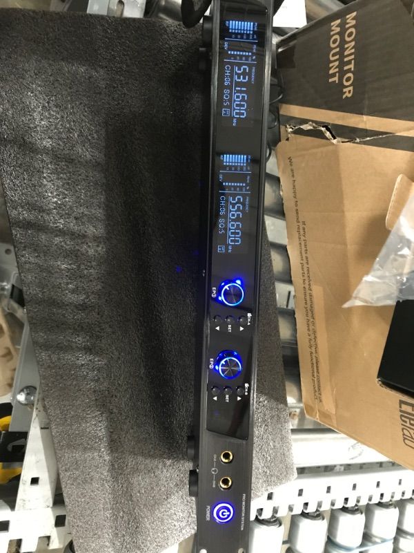 Photo 1 of D DEBRA AUDIO PRO ER-202 UHF DUAL CHANNEL WIRELESS IN EAR MONITOR SYSTEM WITH MONITORING TYPE FOR STAGE, BAND, RECORDING STUDIO, MUSICIANS, MONITORING (2 BODYPACK WITH TRANSMITTER)

