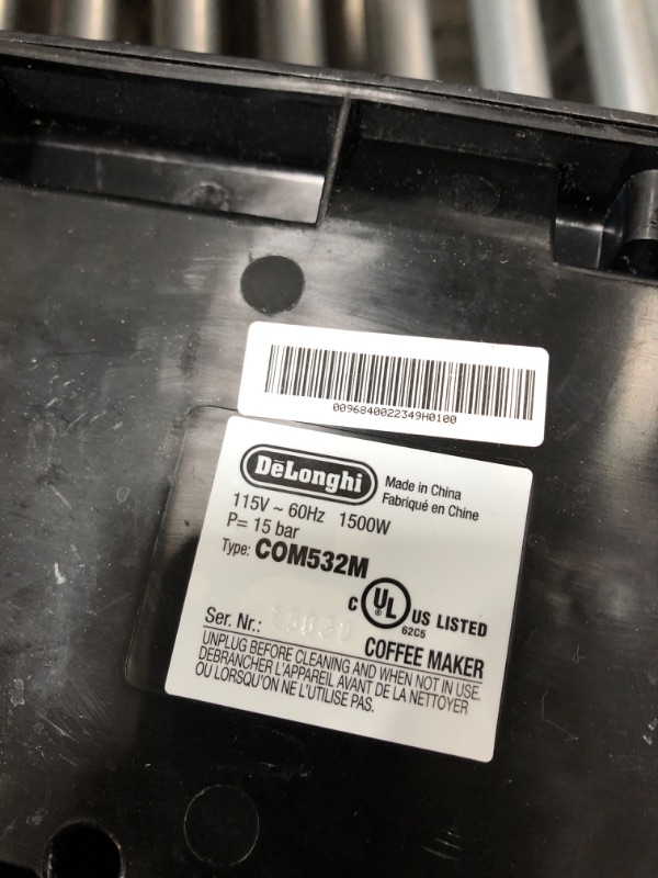 Photo 1 of De'Longhi All-in-One Combination Coffee Maker & Espresso Machine + Advanced Adjustable Milk Frother for Cappuccino & Latte + Glass Coffee Pot 10-Cup, COM532M