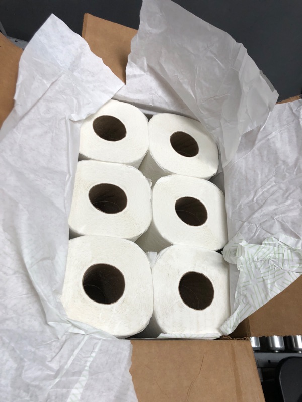 Photo 2 of Amazon Aware Toilet Paper, 2-Ply 100% Recycled Paper, 24 Rolls, 340 Sheets/Roll