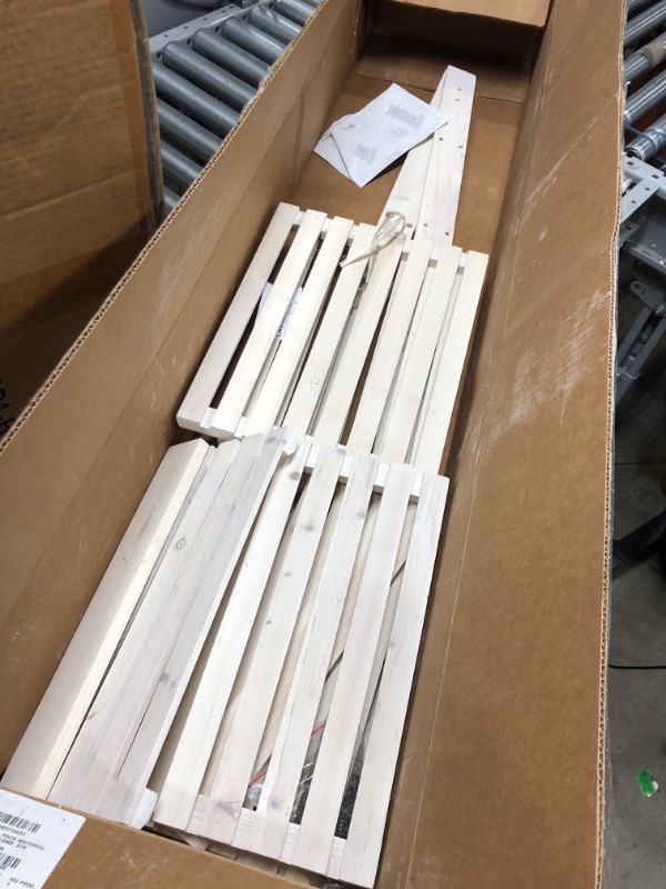 Photo 1 of ***PREVIOUSLY OPENED, MISSING HARDWARE****  Lavish Home 5-Tier Ladder Bookshelf – Leaning Decorative and Storage Shelves – Wooden Bookshelf Home Décor for Living Room, Bathroom & Kitchen (White) White 1