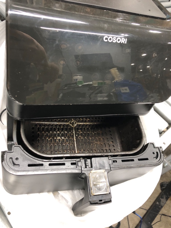 Photo 2 of ***USED AND VERY DIRTY***  COSORI Pro II Air Fryer Oven Combo, 5.8QT Max Xl Large Cooker with 12 One-Touch Savable Custom Functions, Cookbook and Online Recipes, Nonstick and Dishwasher-Safe Detachable Square Basket Pro ? BLACK