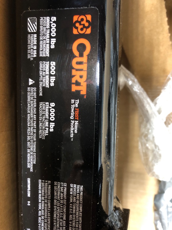 Photo 4 of CURT 31074 2-Inch Front Receiver Hitch, Select Chevrolet Colorado, GMC Canyon, GLOSS BLACK POWDER COAT