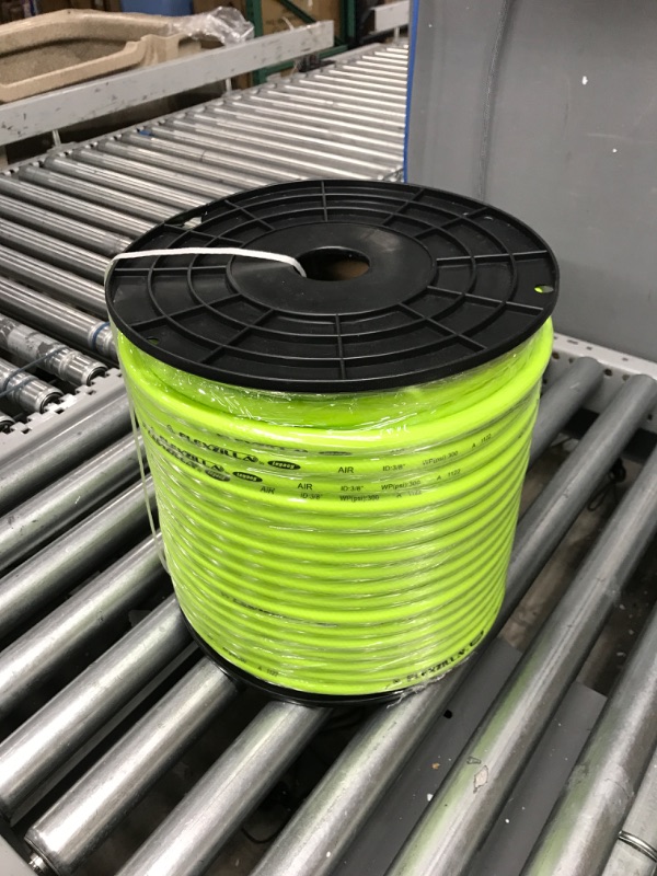 Photo 2 of Flexzilla Pro Air Hose, Bulk Plastic Spool, 3/8 in. x 250 ft, Heavy Duty, Lightweight, Hybrid, ZillaGreen - HFZ38250YW