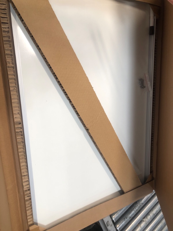Photo 2 of Amazon Basics Dry Erase White Board, 24 x 36-Inch Whiteboard - Silver Aluminum frame