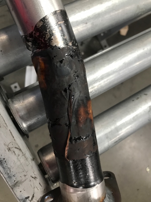 Photo 1 of 87" L. HOME-MADE-CUSTOM MUFFLER with HOME WELDED WORK; UNKNOWN MAKE/MODEL