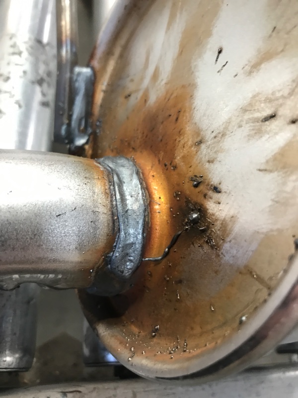 Photo 1 of 87" L. HOME-MADE-CUSTOM MUFFLER with HOME WELDED WORK; UNKNOWN MAKE/MODEL