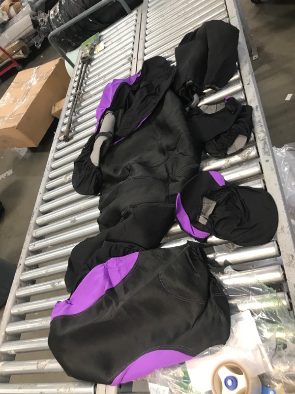 Photo 1 of BDK UltraSleek Purple Seat Covers for Cars, Two-Tone Front Seat Covers with Matching Back Car Seat Cover, Made to Fit Most Auto Truck Van SUV, Interior Car Accessories, Car Seat Covers Full Set