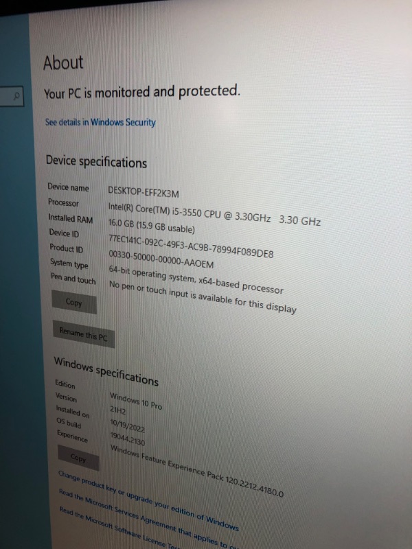 Photo 5 of Dell OptiPlex Computer Desktop PC, Intel Core i5 3rd Gen 3.2 GHz, 16GB RAM, 2TB HDD, New 22 Inch LED Monitor, RGB Keyboard and Mouse, WiFi, Windows 10 Pro (Renewed)
