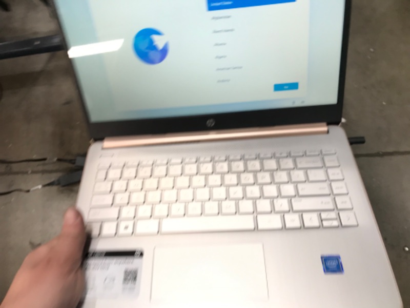 Photo 3 of HP Laptop 14-DQ0054DX 14" Intel Celeron N4120, Intel UHD Graphics 600, 4GB DDR4 RAM, 64GB eMMC Storage, Windows 11 Home in S Mode, Pale Rose (Renewed)